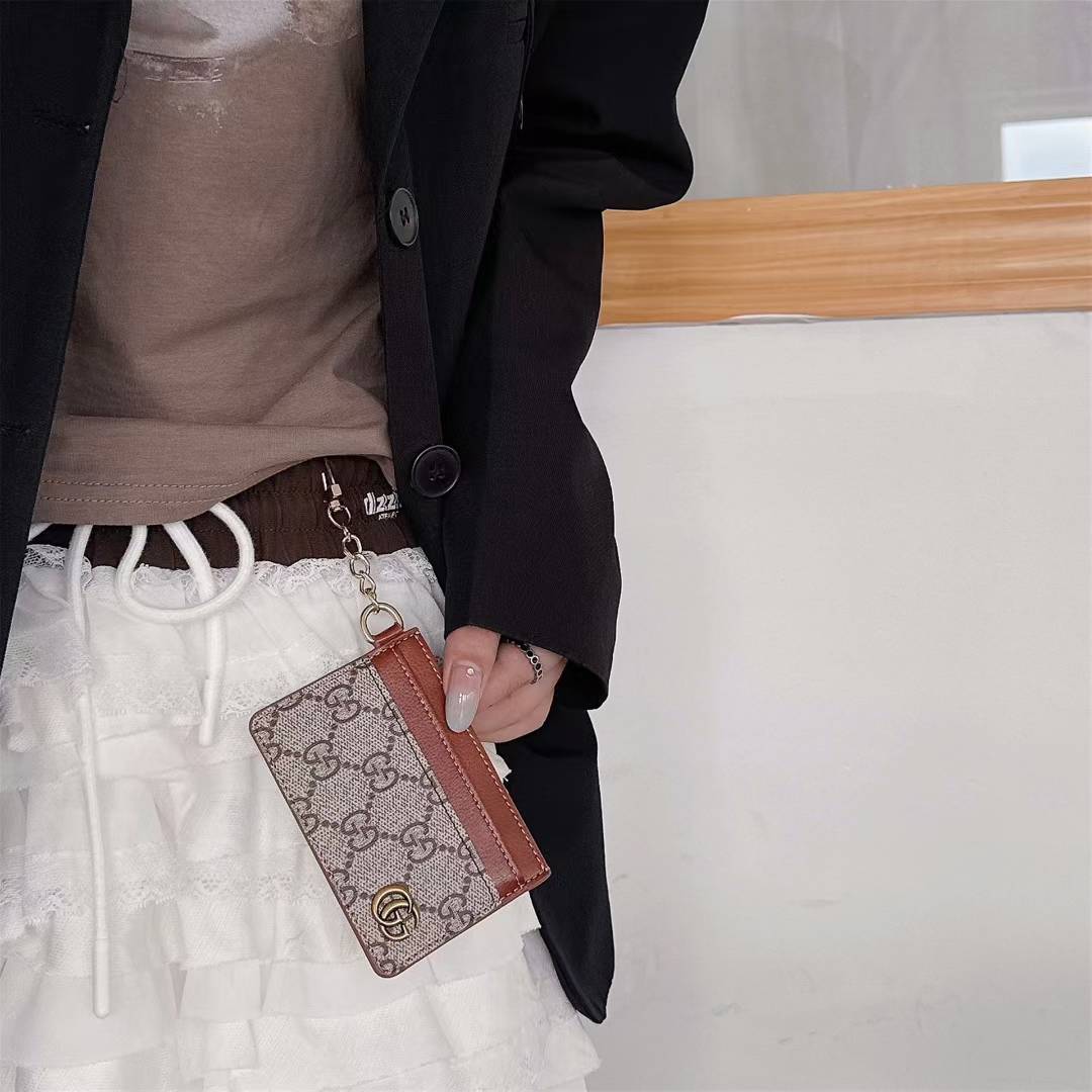 Wallet ID Zipper Card Holder Case