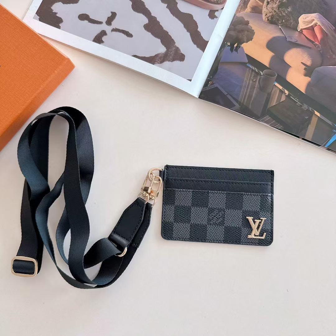 Designer Card Holder With Strap