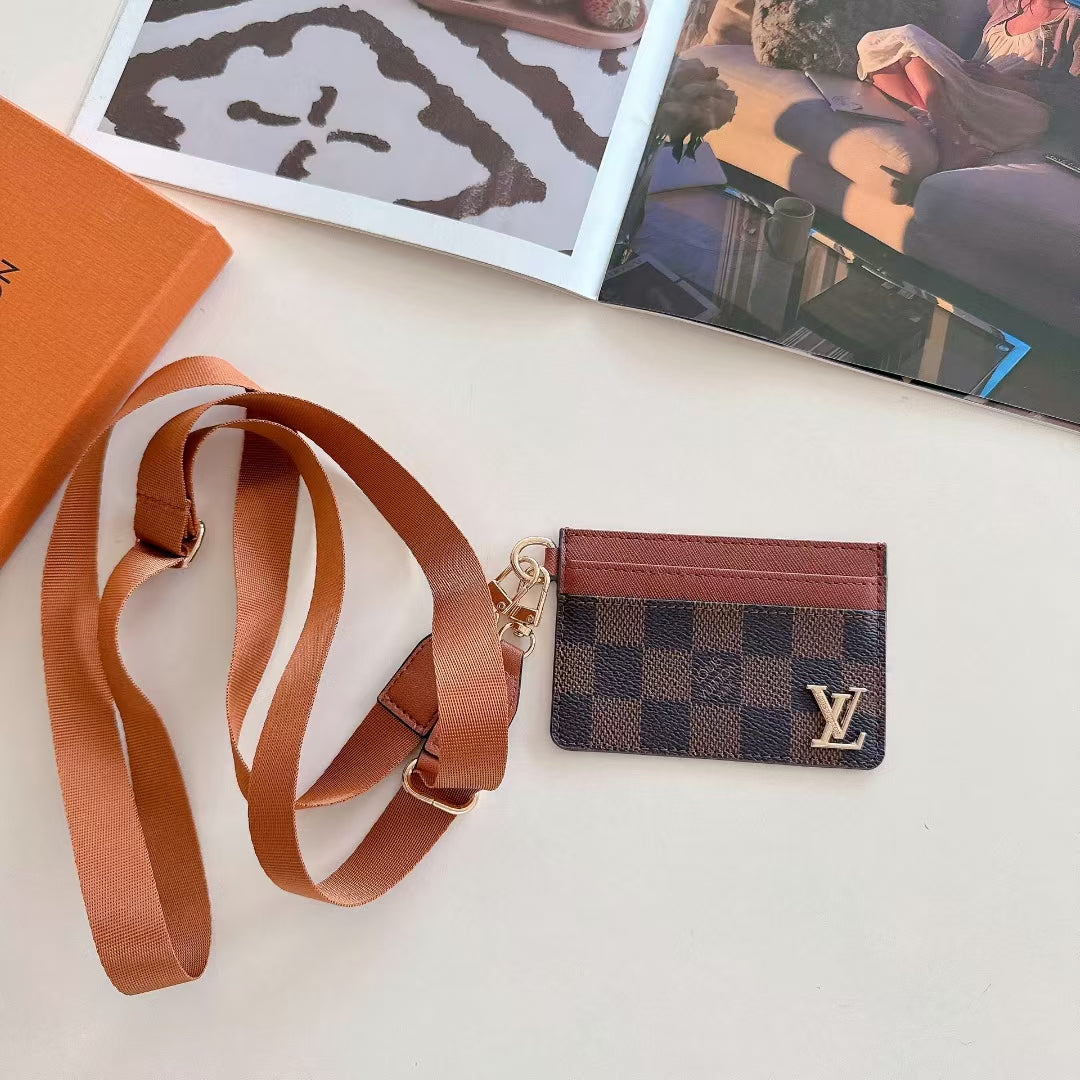 Designer Card Holder With Strap