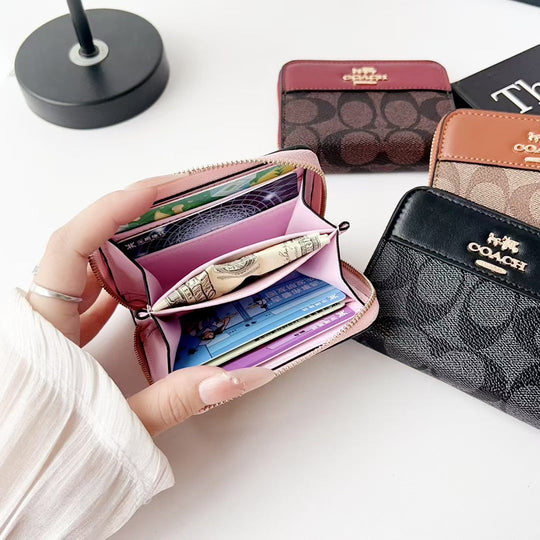 Designer Wallet Zipper Card Holder