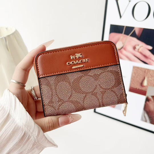 Designer Wallet Zipper Card Holder