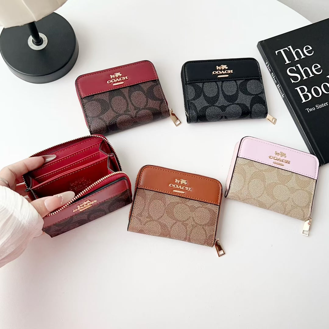 Designer Wallet Zipper Card Holder