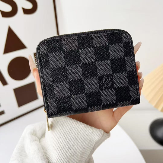 small Wallet Card Holder Women With ZIP