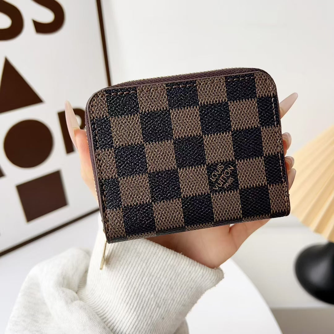 small Wallet Card Holder Women With ZIP