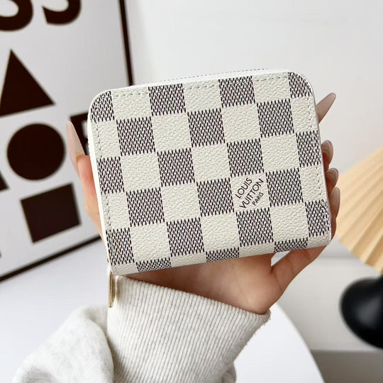 small Wallet Card Holder Women With ZIP
