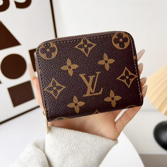 small Wallet Card Holder Women With ZIP