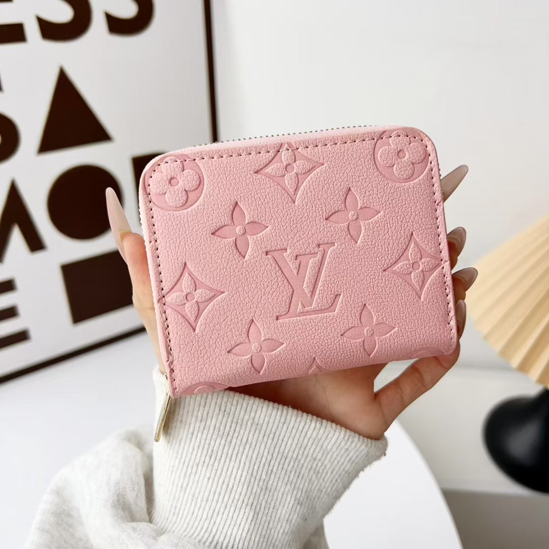 small Wallet Card Holder Women With ZIP