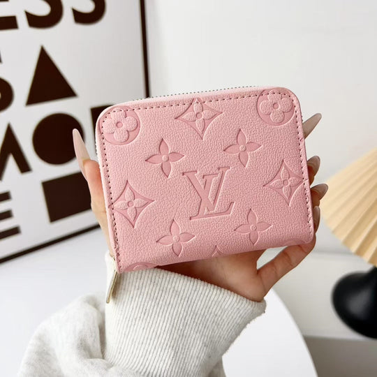 small Wallet Card Holder Women With ZIP