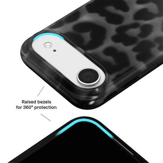 It Girl Black Leopard iPhone Case – Aesthetic Shockproof Phone Cover