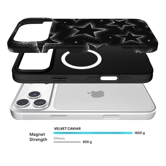 Crystal Chrome Stars iPhone Case – Cute Aesthetic Phone Cover