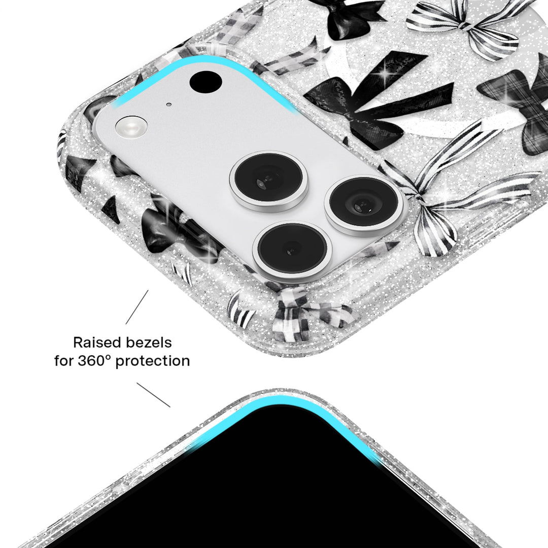 Gothic Bows iPhone Case – Trendy Protective Phone Cover