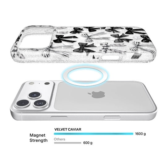 Gothic Bows iPhone Case – Trendy Protective Phone Cover
