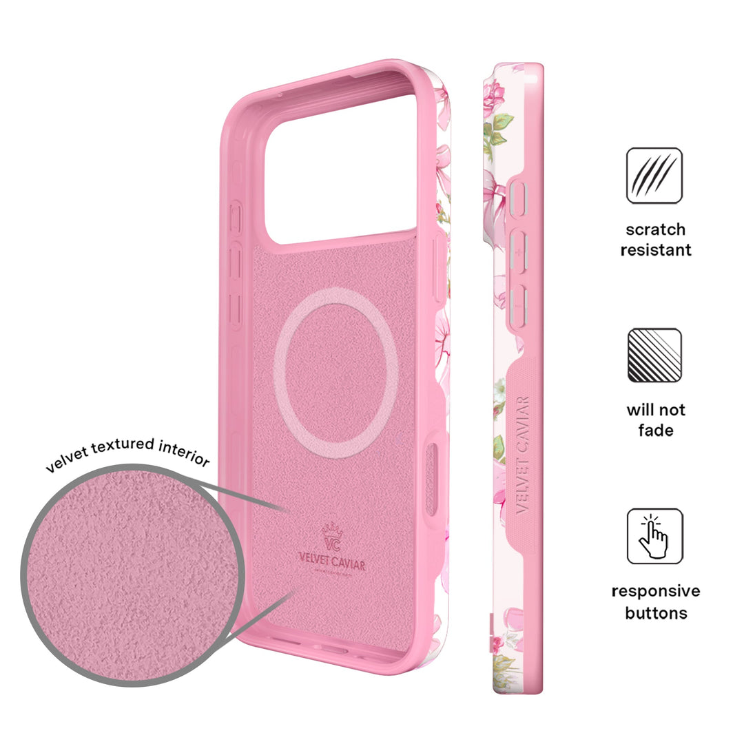 Posie Pink Bow iPhone Case – Cute Aesthetic Phone Cover