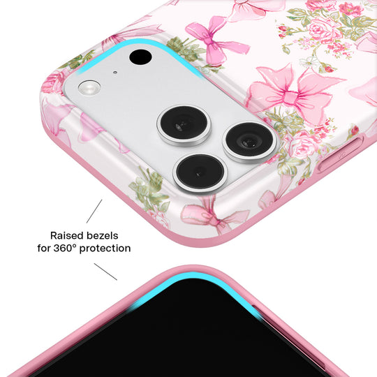 Posie Pink Bow iPhone Case – Cute Aesthetic Phone Cover