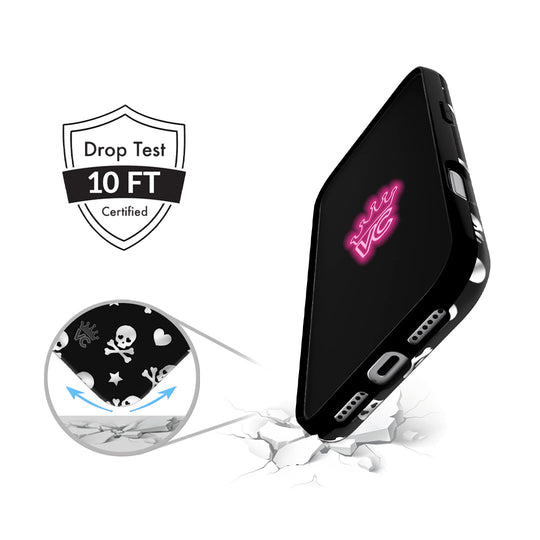 Chrome Skulls iPhone Case – Aesthetic Shockproof Phone Cover