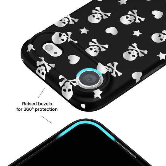 Chrome Skulls iPhone Case – Aesthetic Shockproof Phone Cover