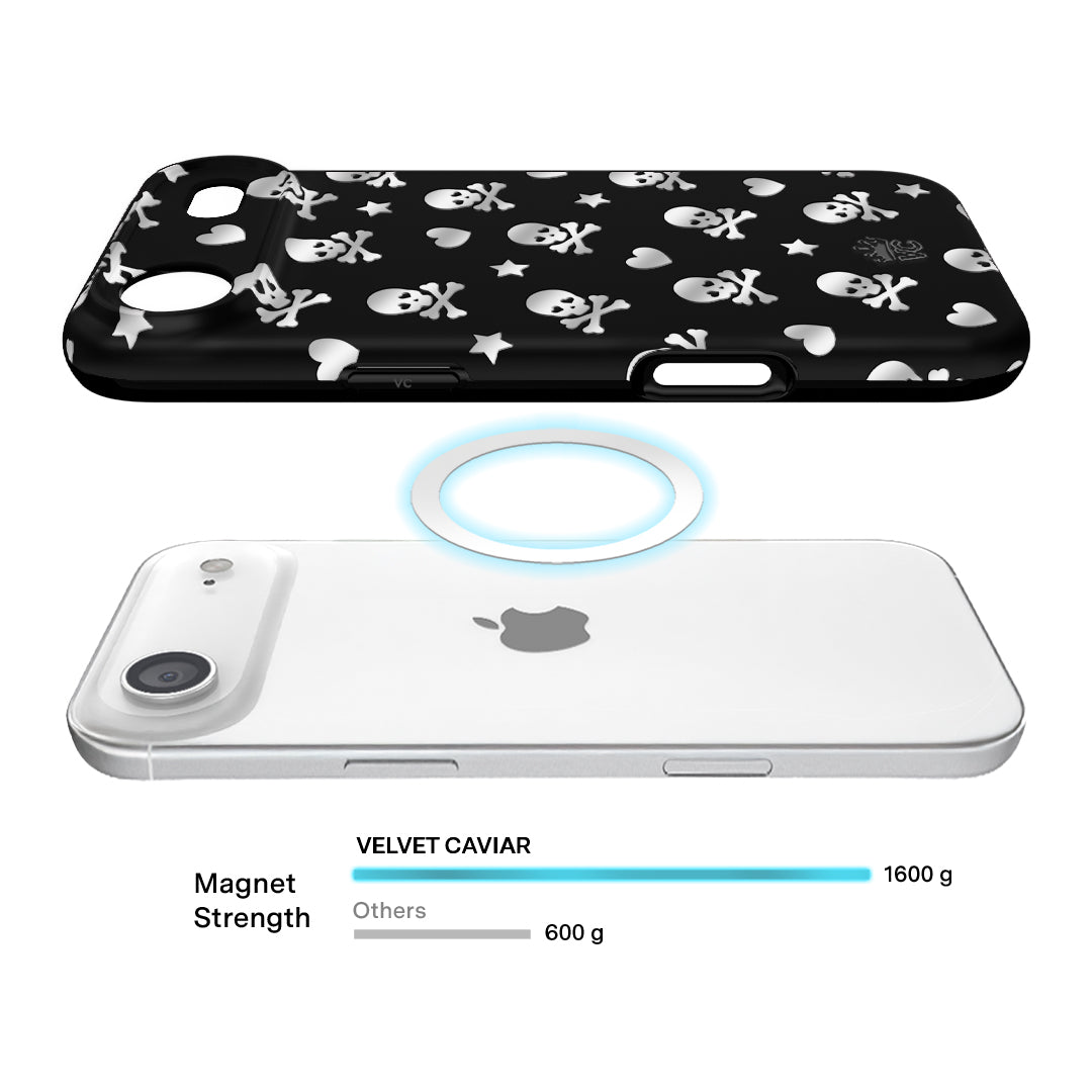 Chrome Skulls iPhone Case – Aesthetic Shockproof Phone Cover