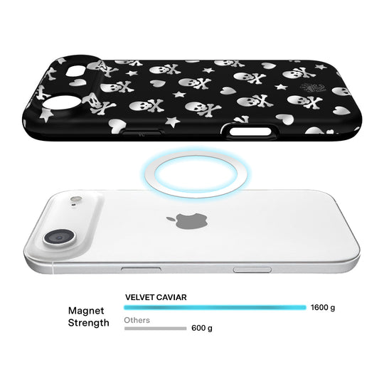 Chrome Skulls iPhone Case – Aesthetic Shockproof Phone Cover