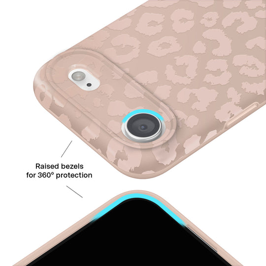 Nude Leopard iPhone Case – Trendy Protective Phone Cover