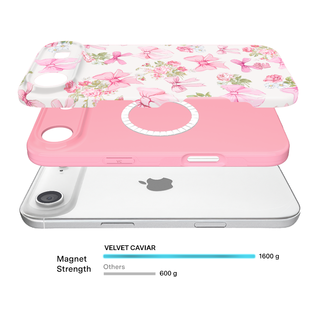 Posie Pink Bow iPhone Case – Cute Aesthetic Phone Cover
