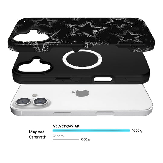 Crystal Chrome Stars iPhone Case – Cute Aesthetic Phone Cover