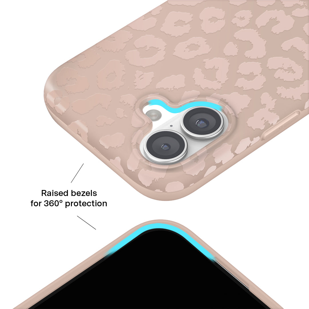 Nude Leopard iPhone Case – Trendy Protective Phone Cover