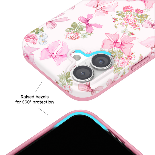 Posie Pink Bow iPhone Case – Cute Aesthetic Phone Cover
