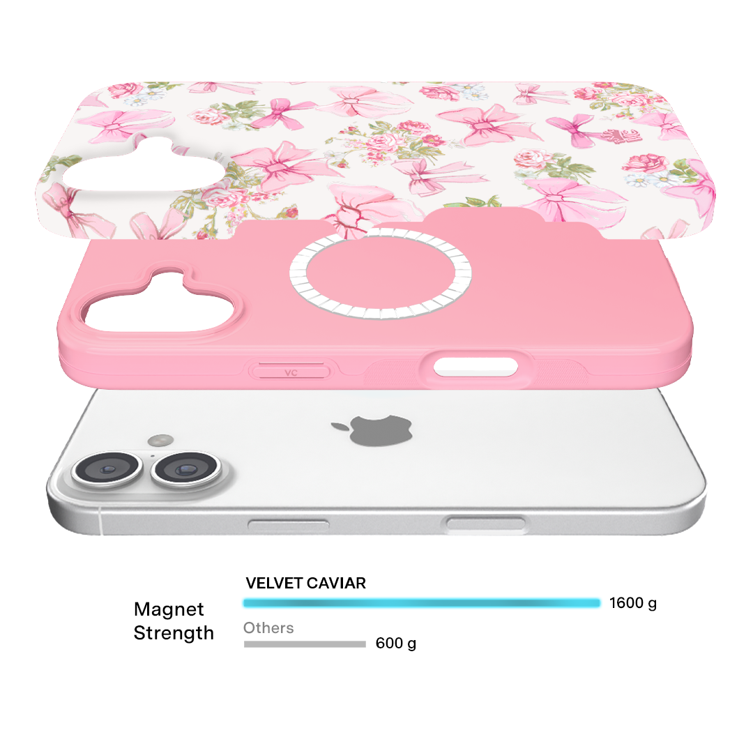 Posie Pink Bow iPhone Case – Cute Aesthetic Phone Cover