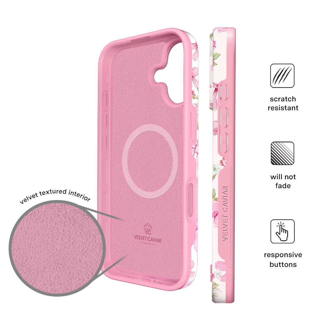 Posie Pink Bow iPhone Case – Cute Aesthetic Phone Cover