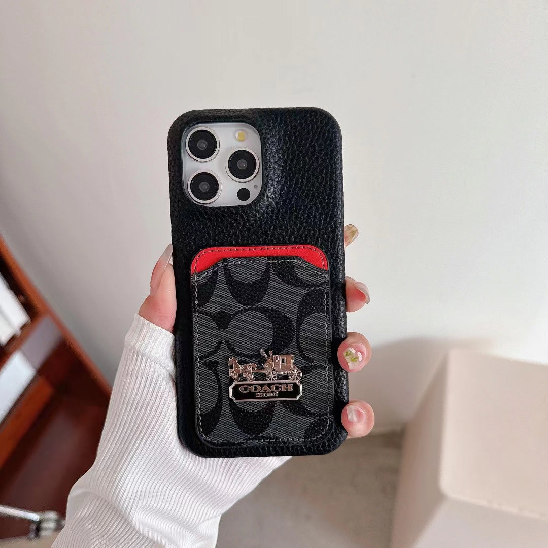Signature Phone Case with Card Holder - Stylish Protection