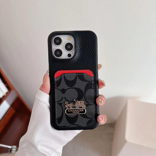 Signature Phone Case with Card Holder - Stylish Protection