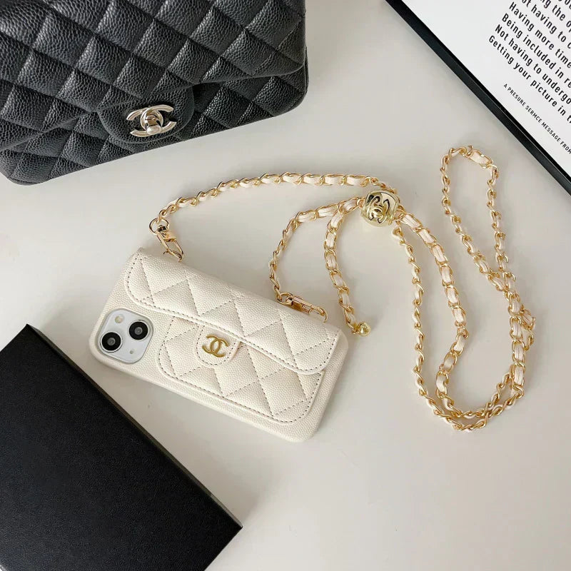 Genuine Leather Wallet Leather Crossbody Bag Apple iPhone Case