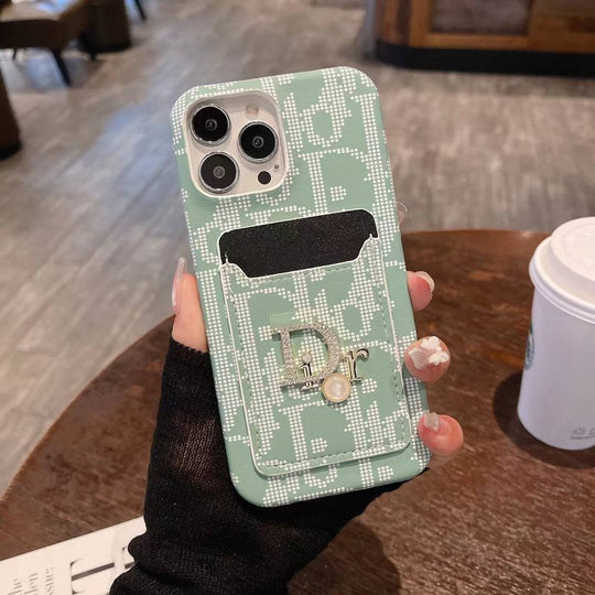 Fashion Lady Case with Card Holder for iPhone