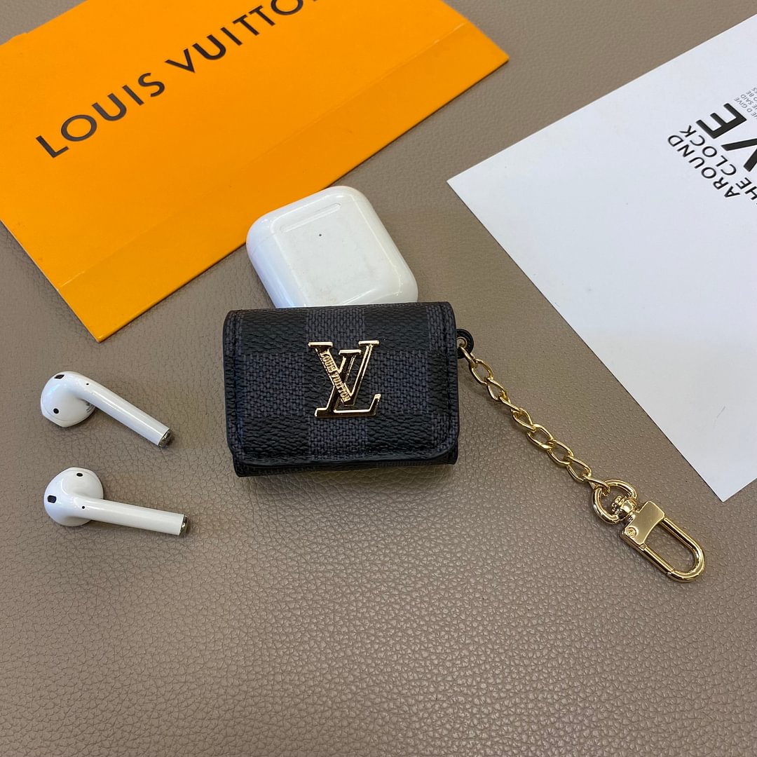 Luxury Leather Case for Apple AirPods Headphones