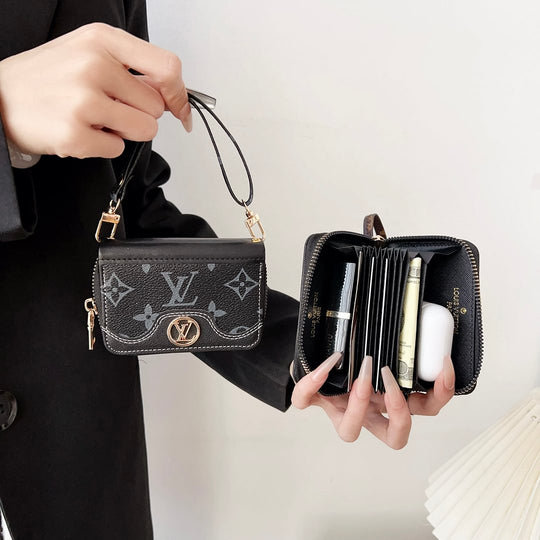 Mini Handbag Zip Wallet Card Holder Leather Coin Purse