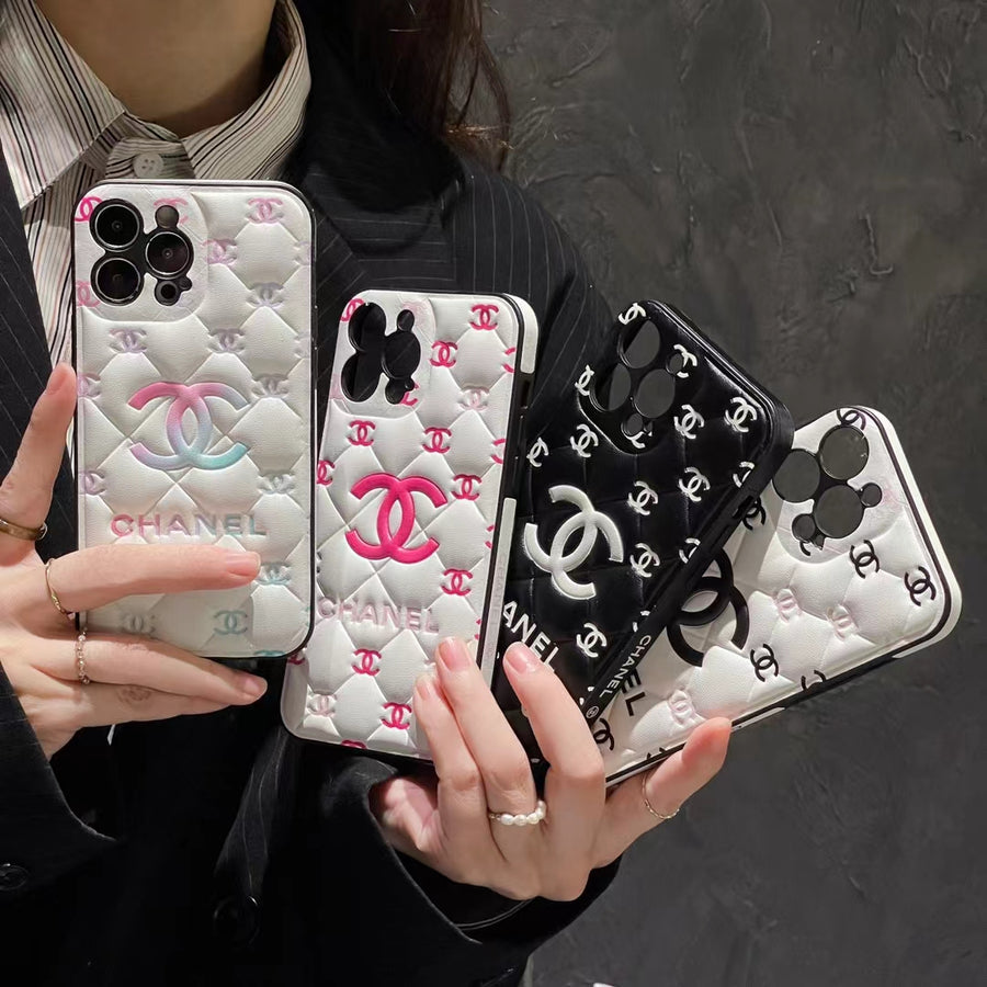 Embossed iPhone Case: Classic Luxury Design