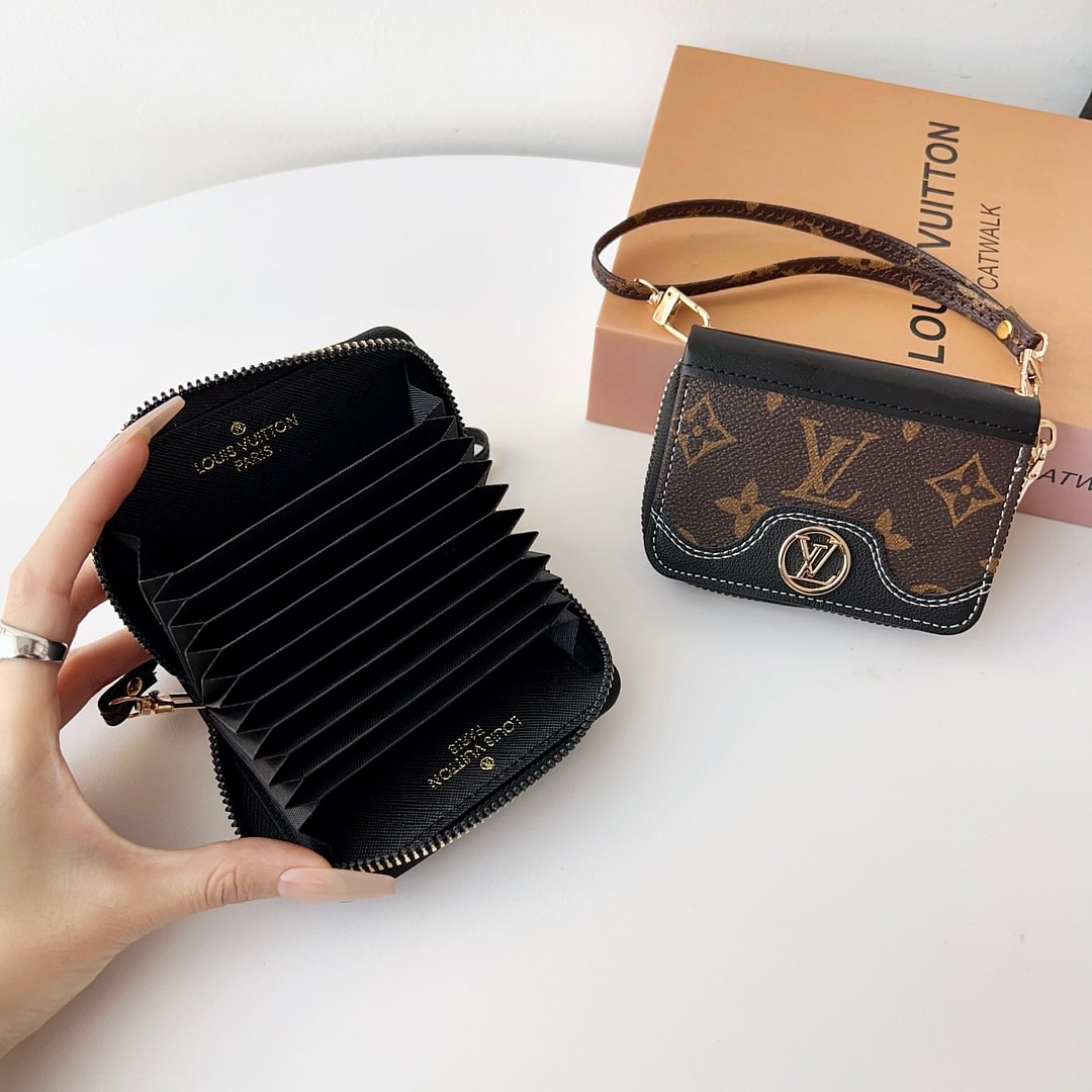 Mini Handbag Zip Wallet Card Holder Leather Coin Purse
