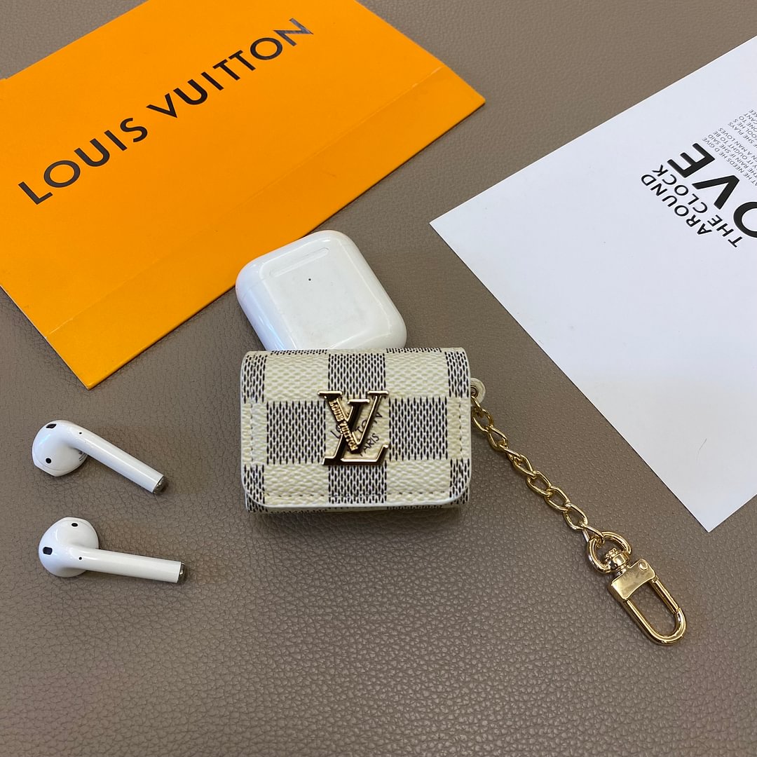 Luxury Leather Case for Apple AirPods Headphones