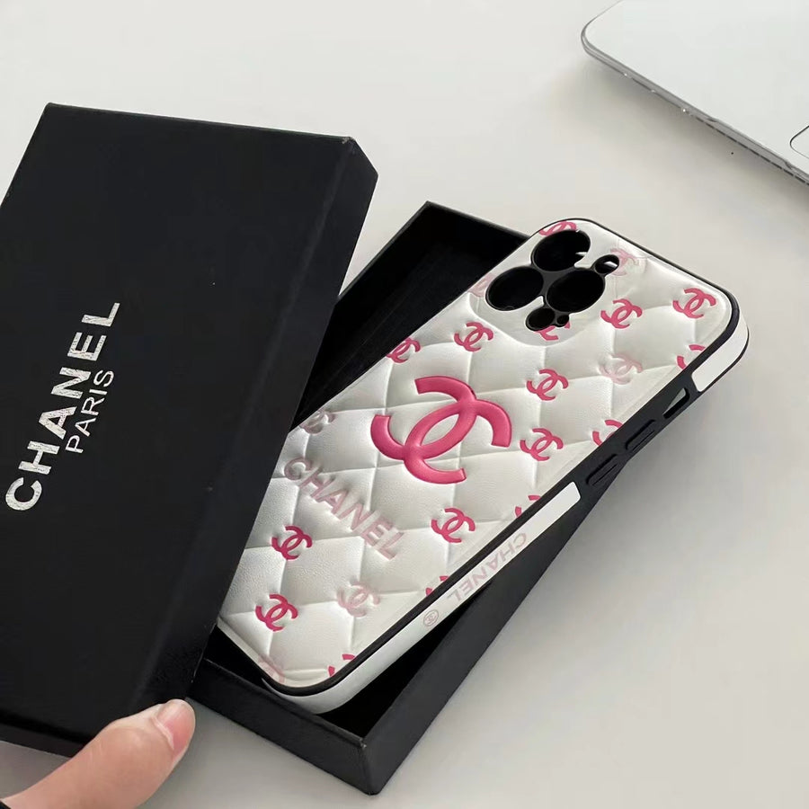 Embossed iPhone Case: Classic Luxury Design