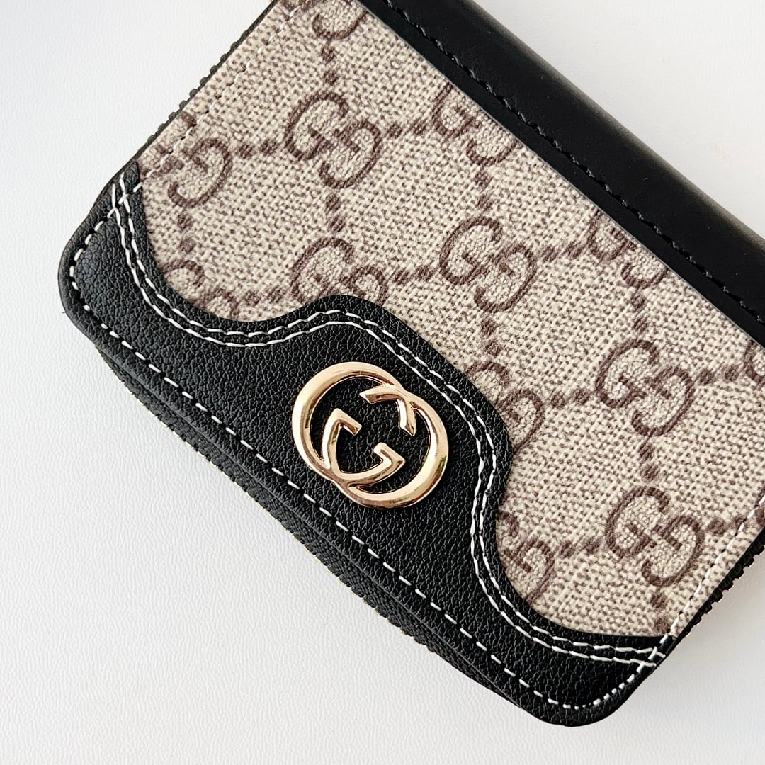 Mini Handbag Zip Wallet Card Holder Leather Coin Purse