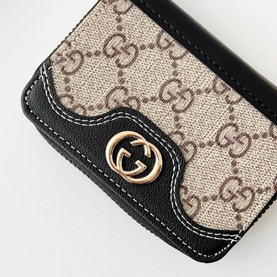 Mini Handbag Zip Wallet Card Holder Leather Coin Purse