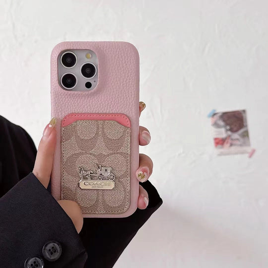 Signature Phone Case with Card Holder - Stylish Protection