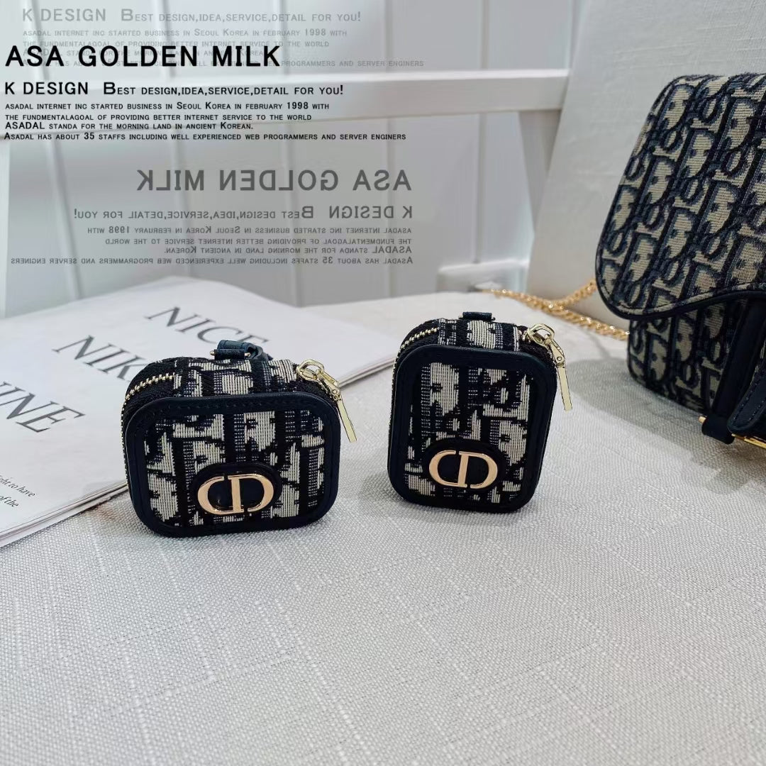 Luxury Monogram AirPods Case – Stylish & Protective Design
