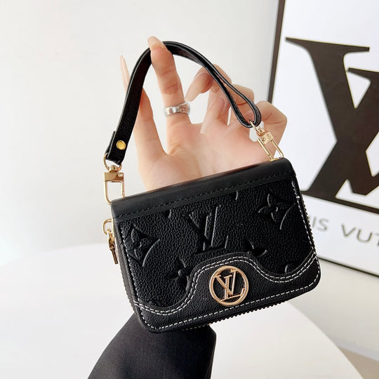 Mini Handbag Zip Wallet Card Holder Leather Coin Purse