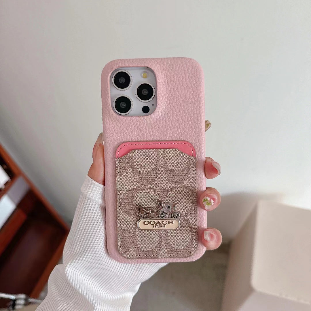 Signature Phone Case with Card Holder - Stylish Protection