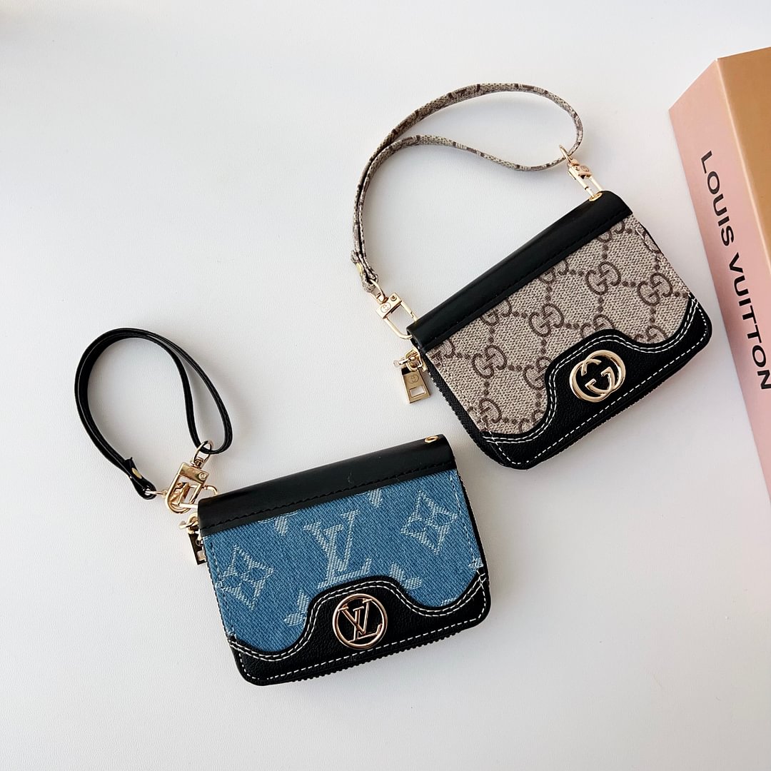 Mini Handbag Zip Wallet Card Holder Leather Coin Purse