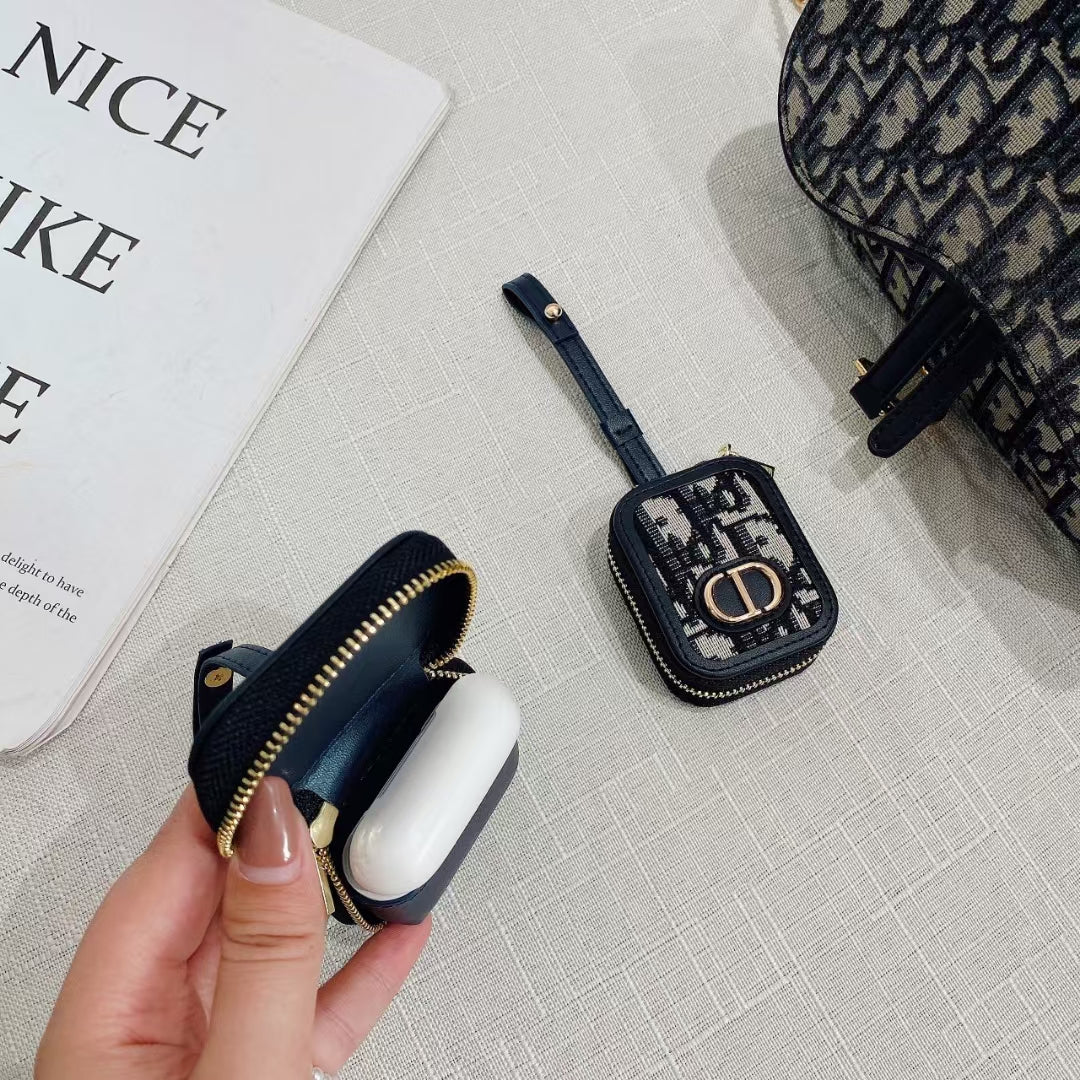 Luxury Monogram AirPods Case – Stylish & Protective Design