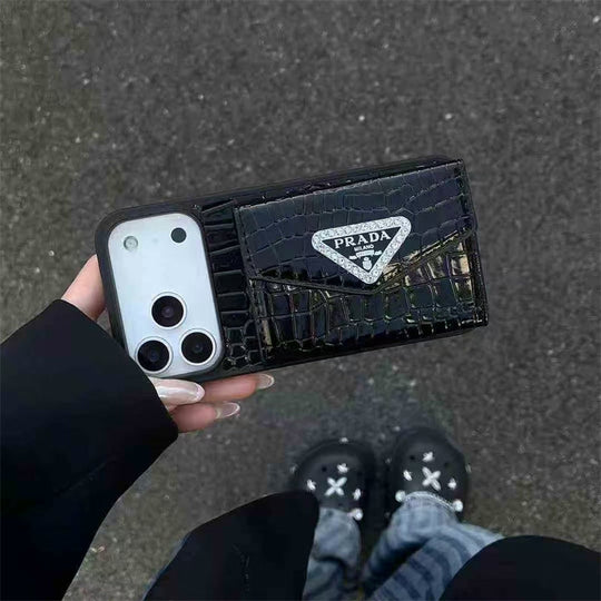 Elegant Apple Phone Case with Card Holder For iPhone 17 / 16 / 15 / 14