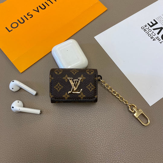 Luxury Leather Case for Apple AirPods Headphones