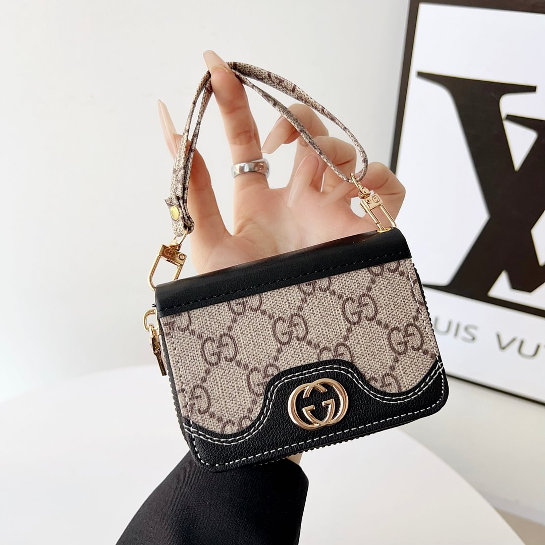 Mini Handbag Zip Wallet Card Holder Leather Coin Purse